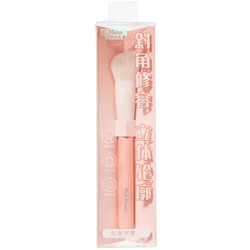 Peach Pink Series Slanted Contour Brush 1