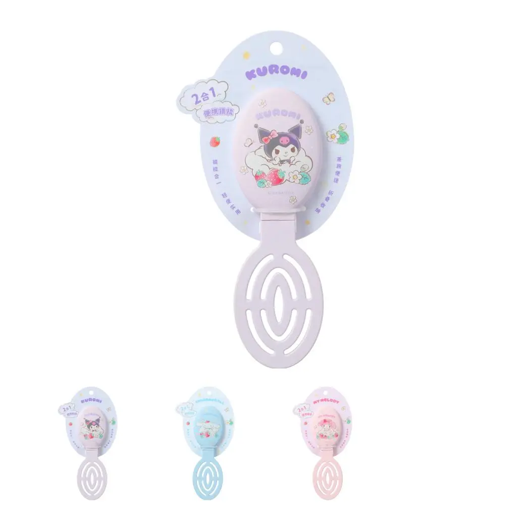 Hello Kitty And Friends Strawberry Collection Portable Brush With Mirror 1