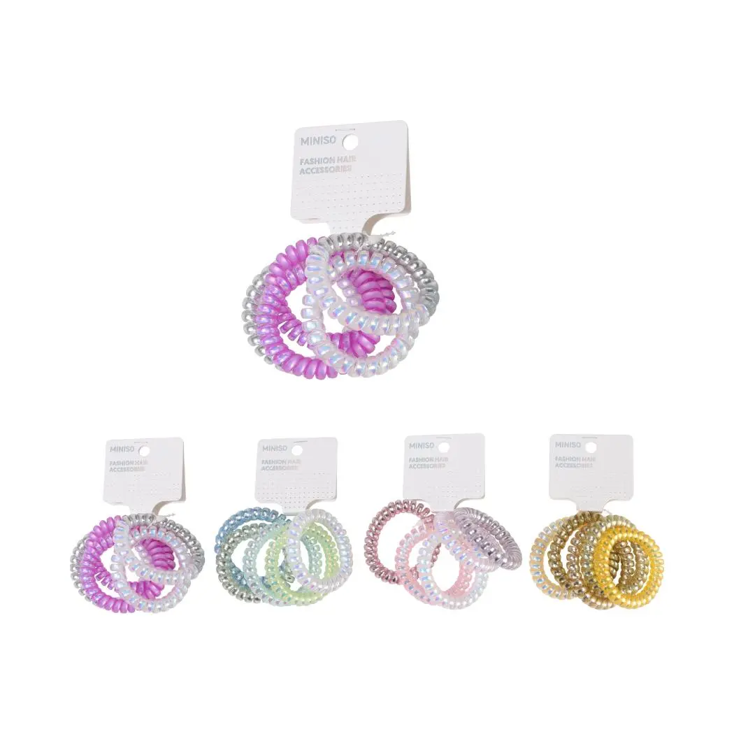 Basic Series Spiral Hair Tie (5 Pcs) 1