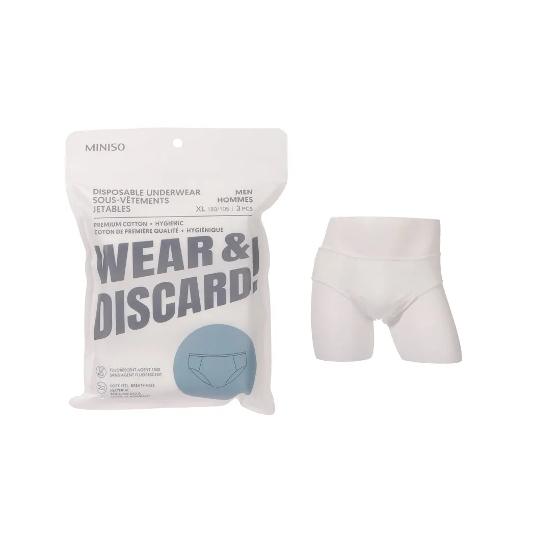 Men's Disposable Underwear (3 Pcs)(Xl) 1