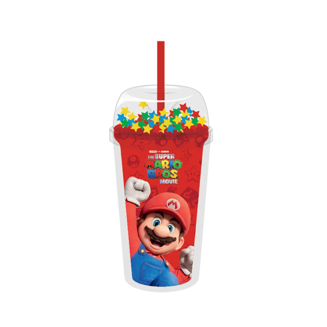The Super Mario Bros Collection Plastic Tumbler With Straw (480Ml) 1