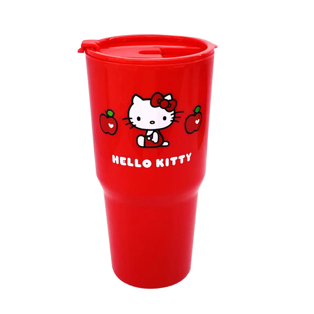 Hello Kitty Apple Collection Plastic Tumbler With Flip Lid (800Ml) 1