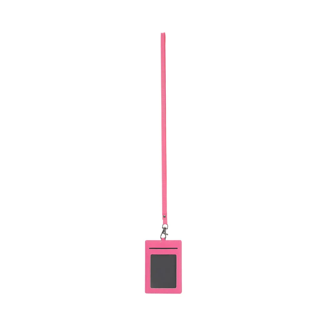 Barbie Collection Card Holder With Lanyard(Rose Red) 1