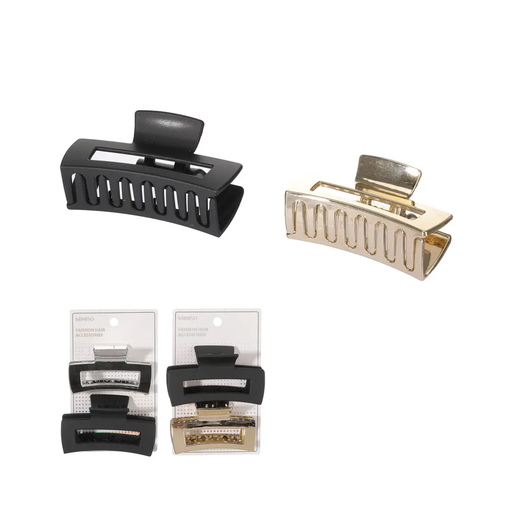 Metal Square Hair Claw Clips (2 Pcs) 1