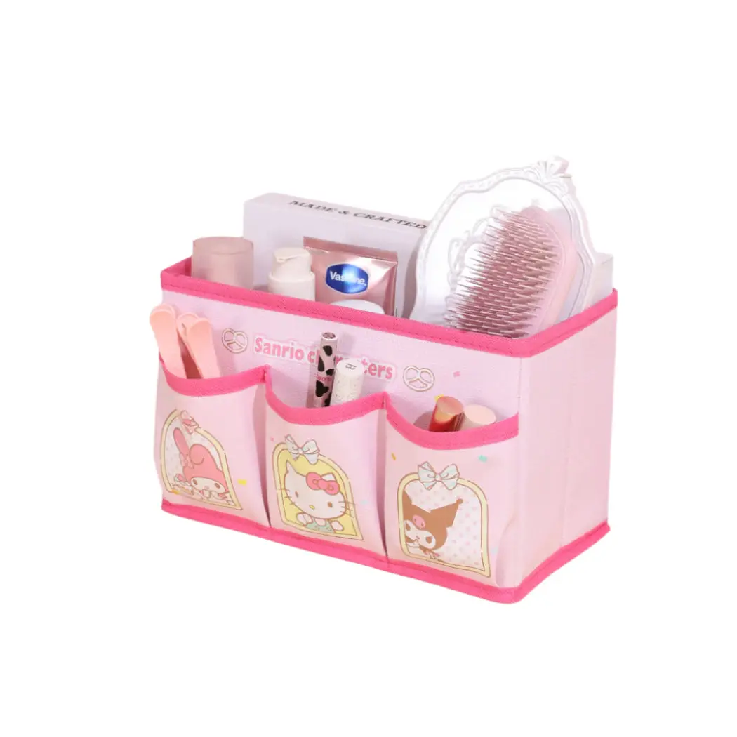 Sanrio Characters Storage Collection Fabric Storage Box With 3 Side Pockets 1