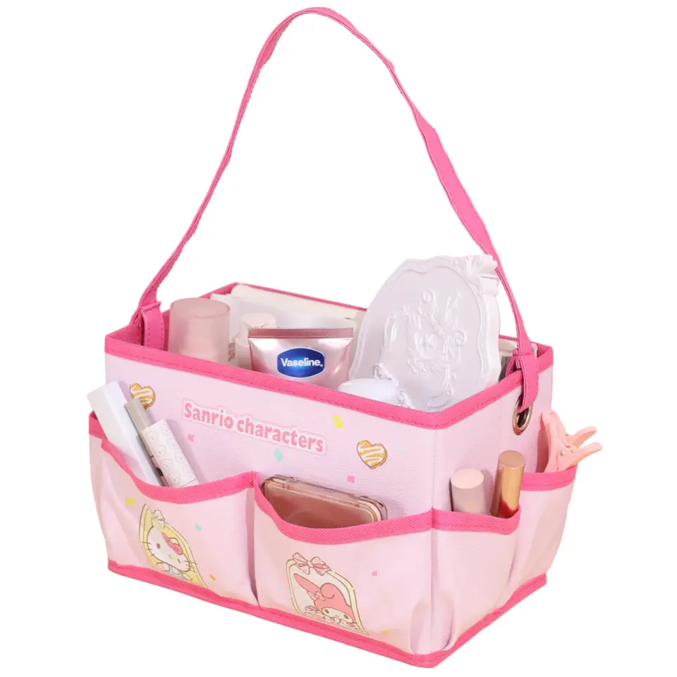 Sanrio Characters Storage Collection Fabric Storage Box With Side Pockets And Strap Handle 1
