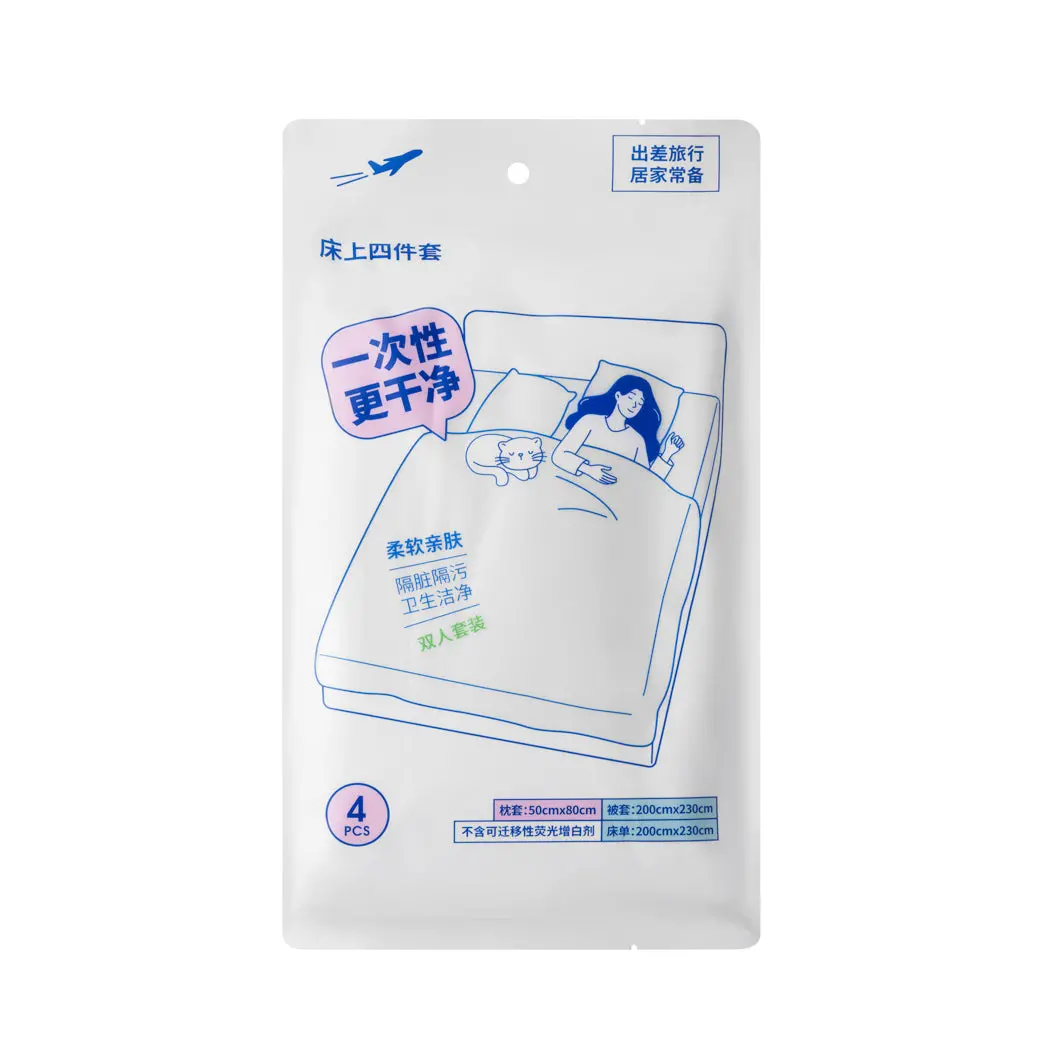 Disposable 4-Piece Bedding Set 1