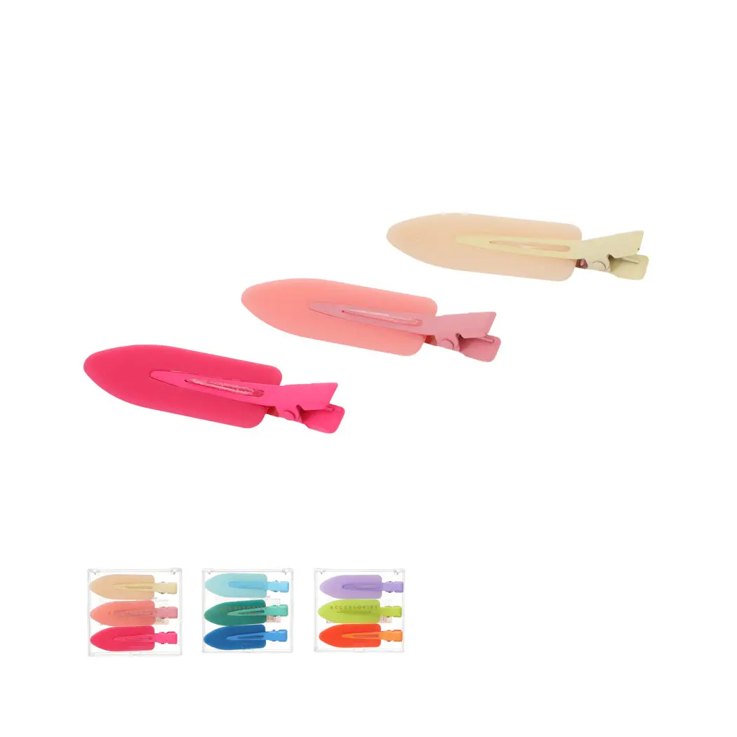 6Cm Hair Clips In Storage Box (3 Pcs) 1