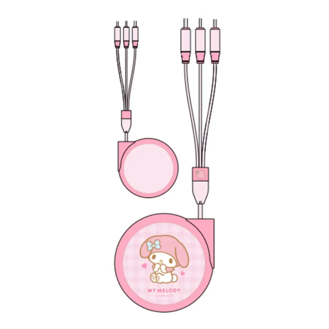 My Melody 3-In-1 Retractable Charging Cable 1