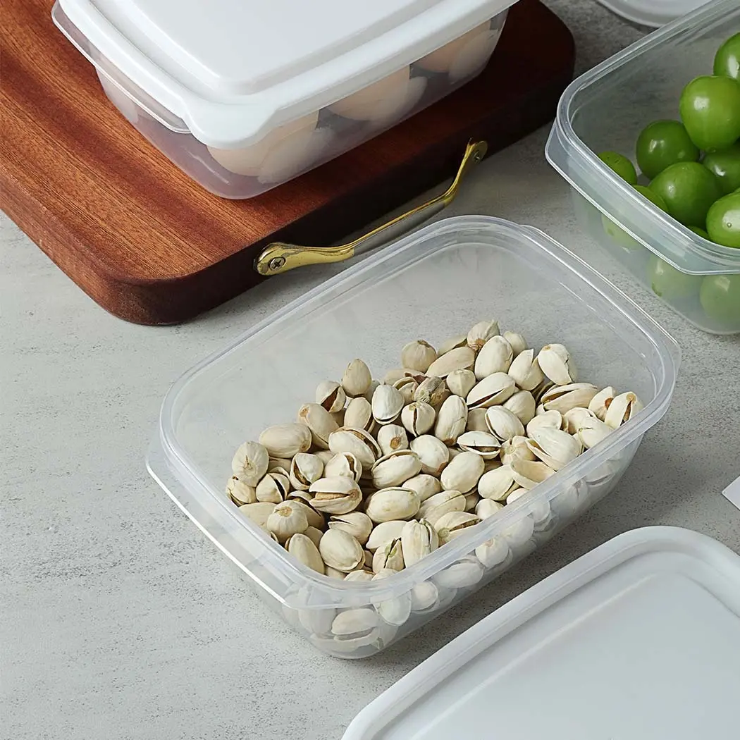 Colorful Rectangle Food Storage Containers (910Ml, 2 Pcs) 1