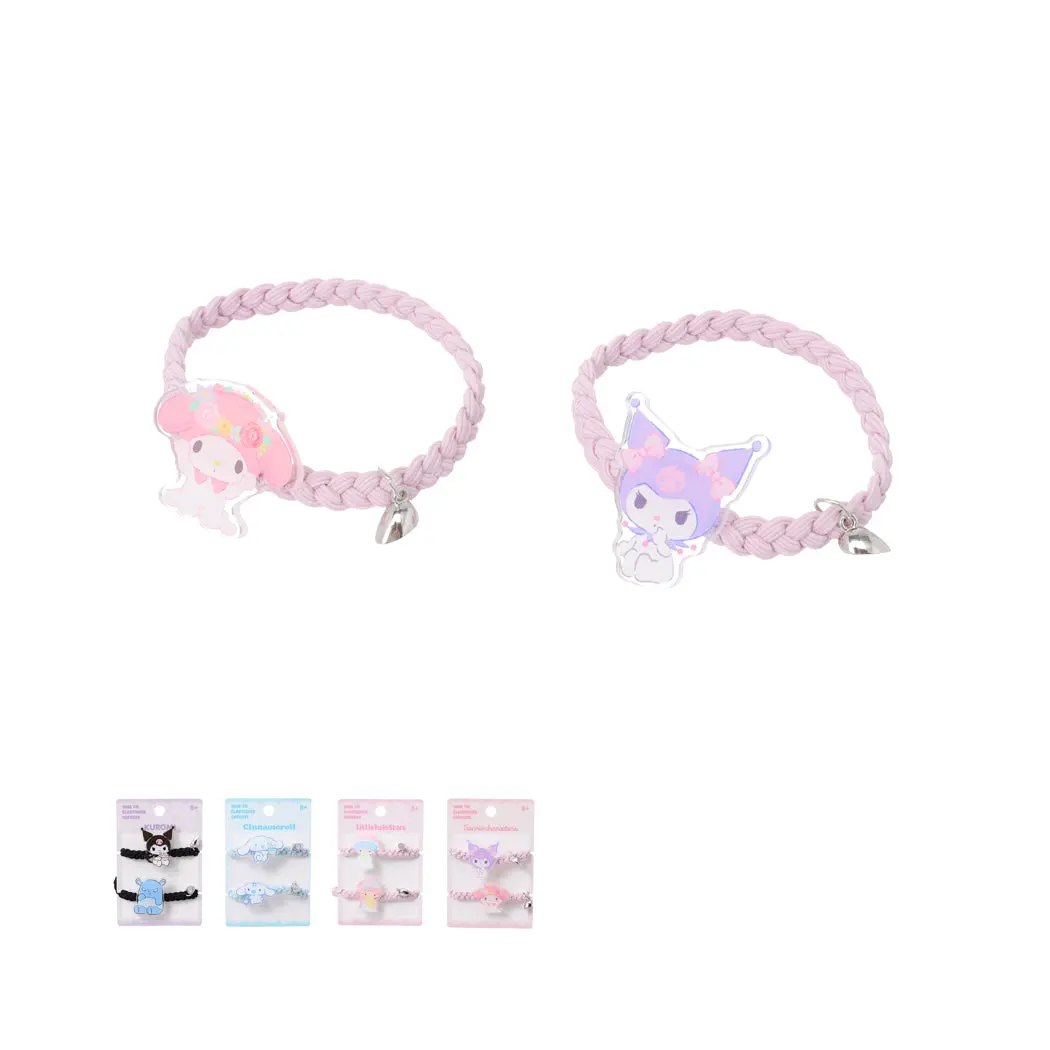 Sanrio Characters Braided Magnet Hair Ties (2 Pcs) 1
