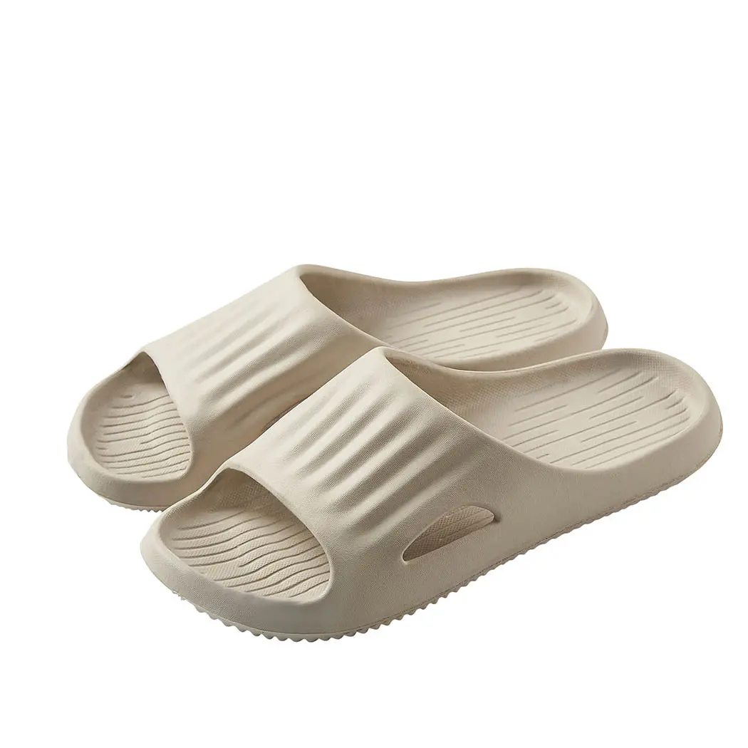 (Gray,43-44) Cloud Feel Men's Bath Slippers 1