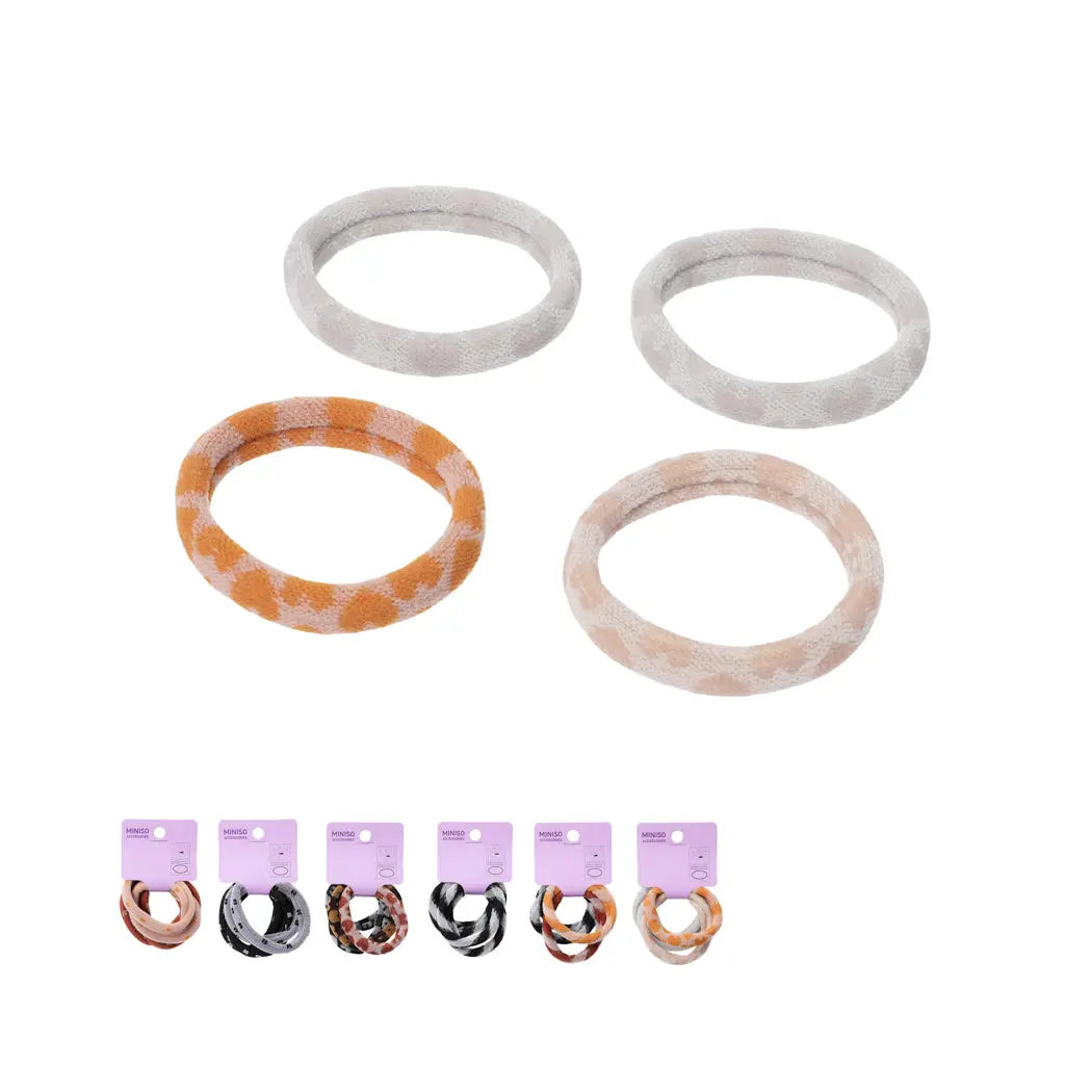 Classic Style Hair Scrunchies (4 Pcs) 1