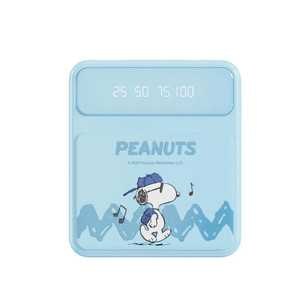Snoopy Colorful Life Collection 10000Mah Mini Power Bank With Built-In Cables(Snoopy)  Model: X-100C 1