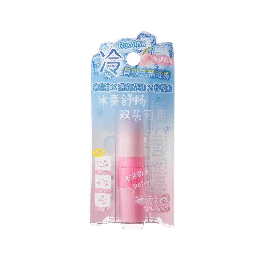 Cooling 2-In-1 Nasal Inhaler (Peach Oolong Scent) 2