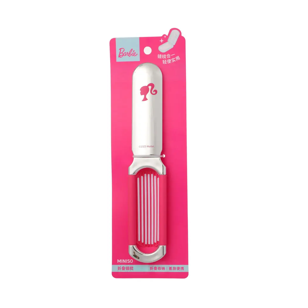 Barbie Shining Collection Hair Brush With Mirror 1