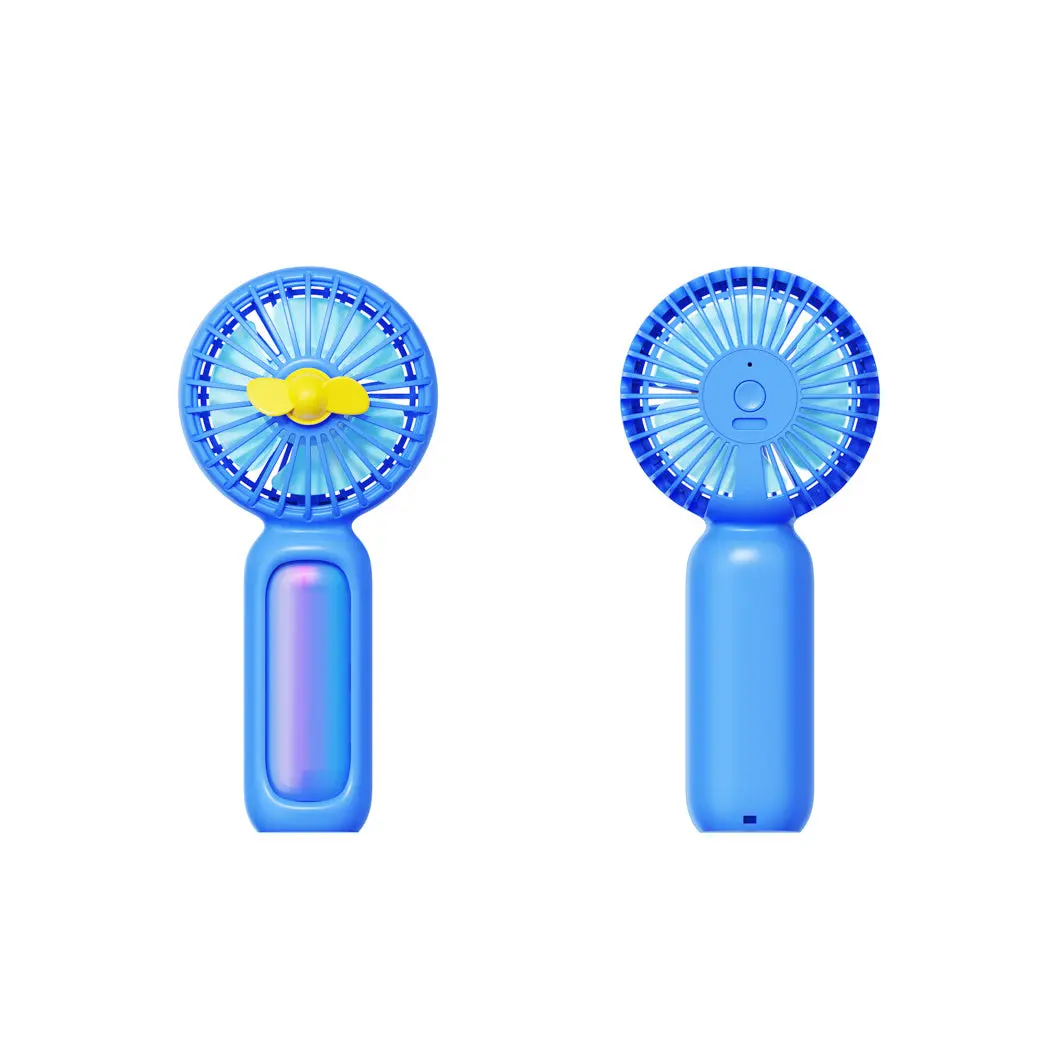 Colorful Handheld Fan (Blue) 1
