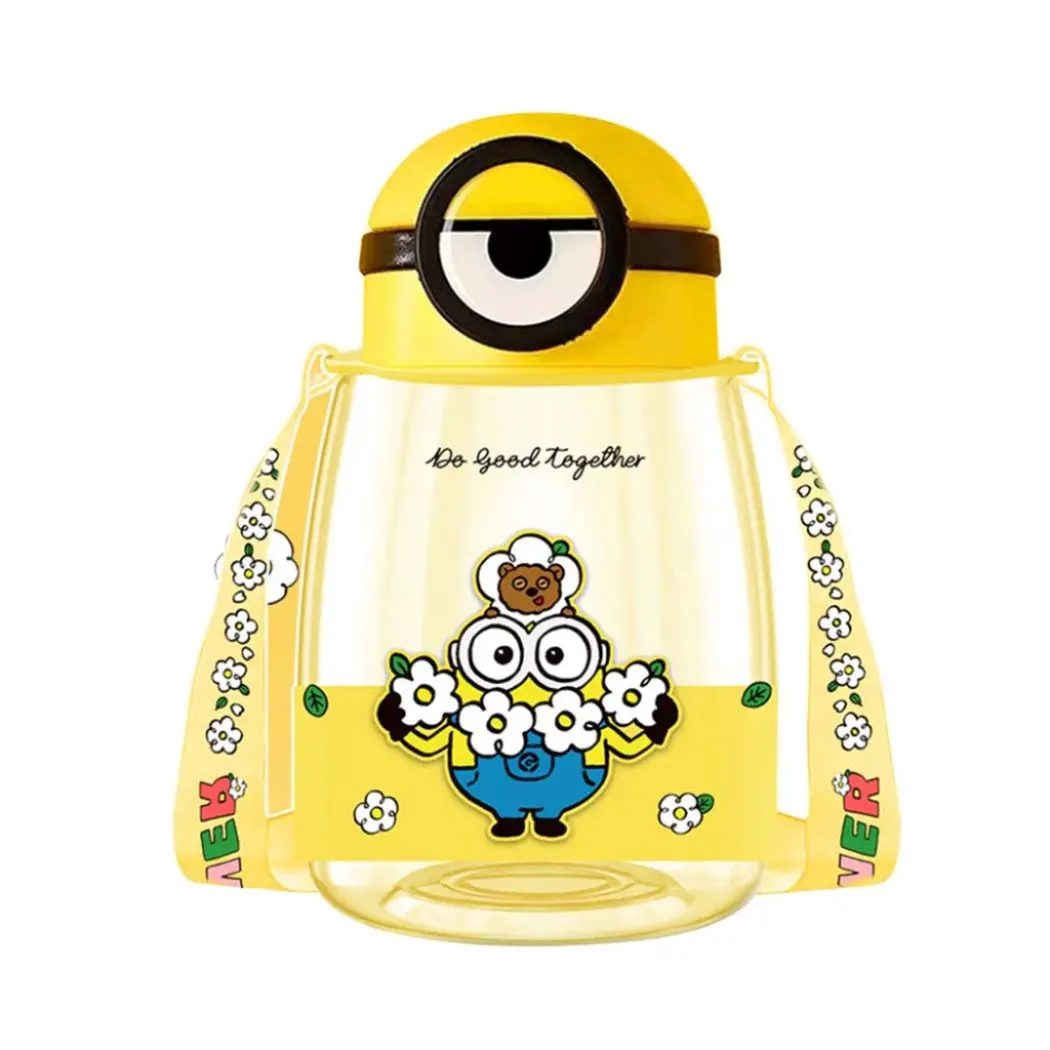 Daisy Minions Collection Plastic Bottle With Shoulder Strap (800Ml) 1
