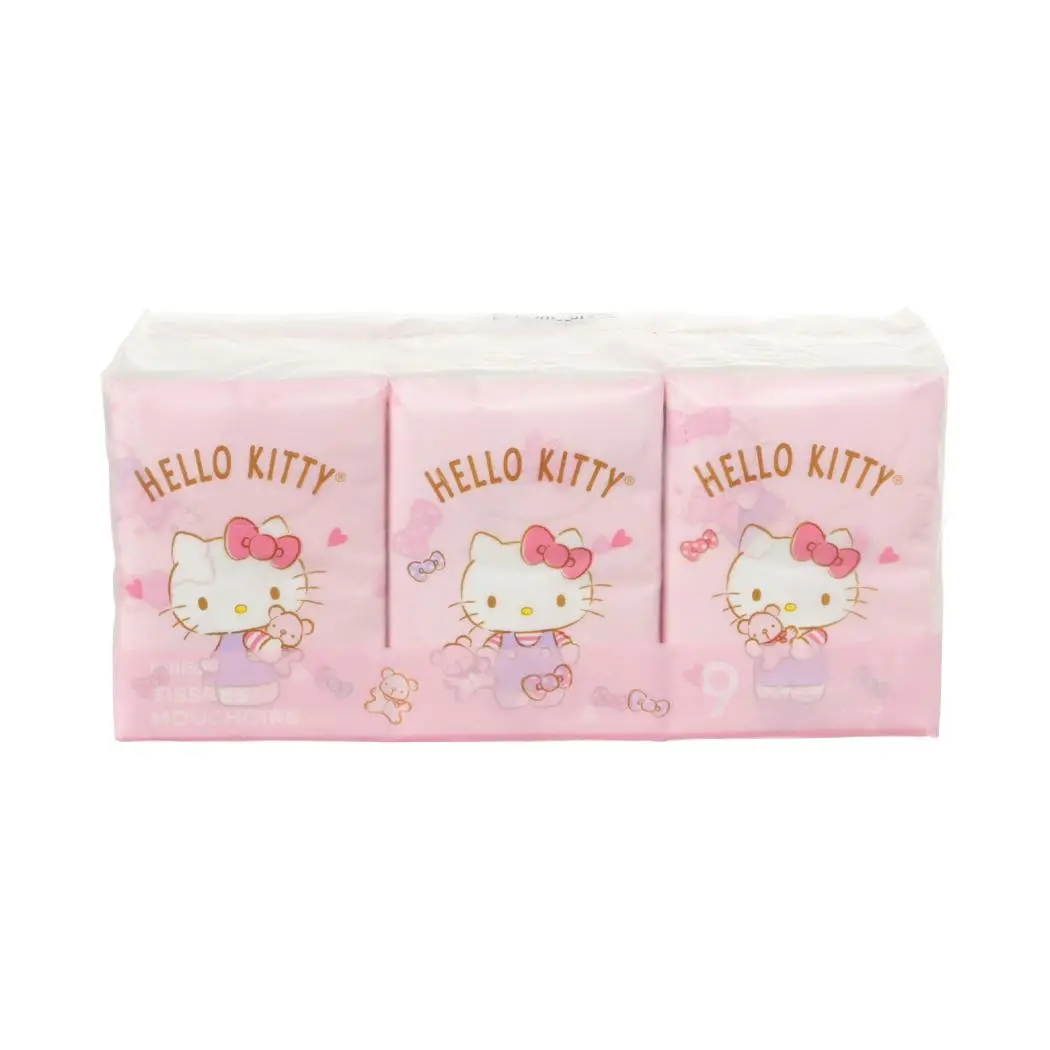 Hello Kitty Printed Tissues (9 Packs) 1