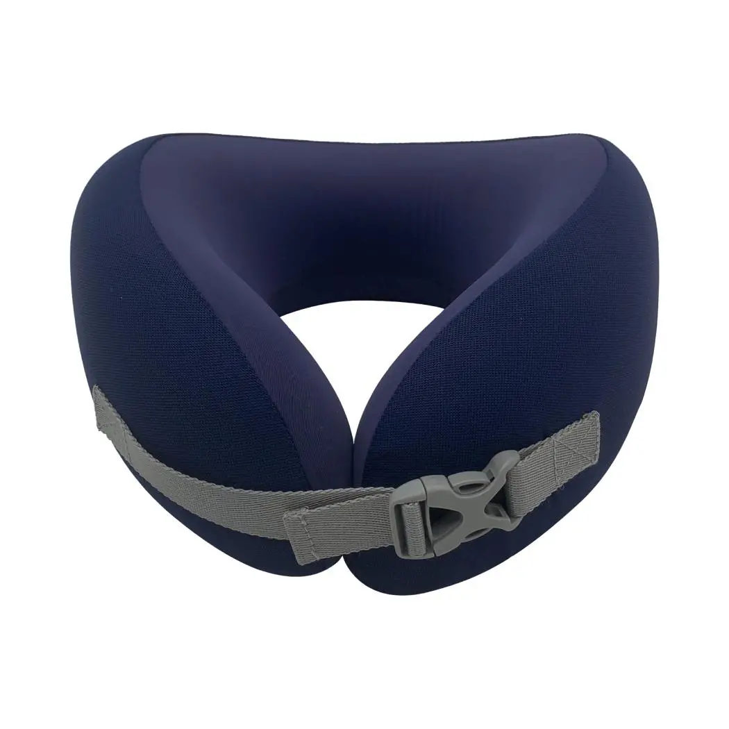 Washable Memory Foam Neck Pillow(Navy Blue) 1