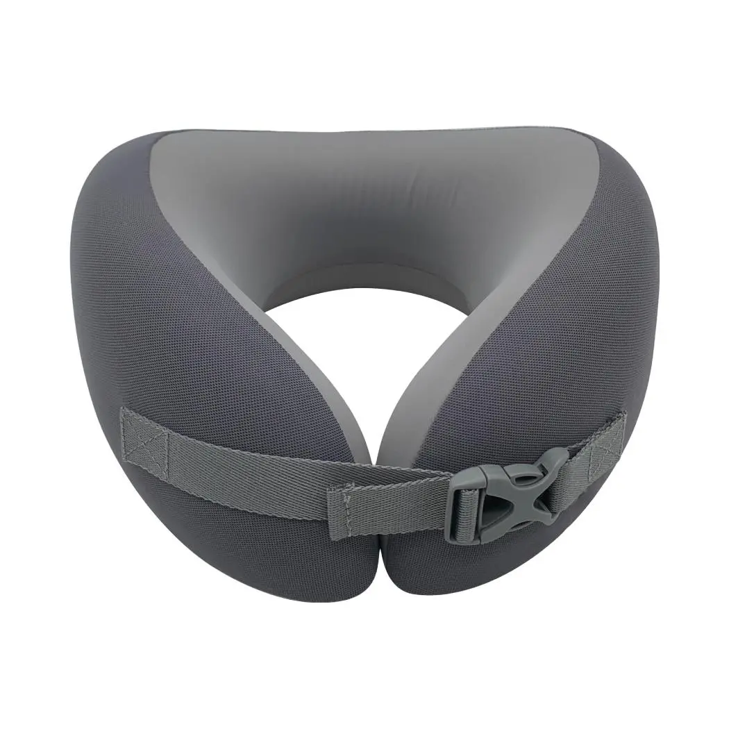 Washable Memory Foam Neck Pillow(Gray) 1