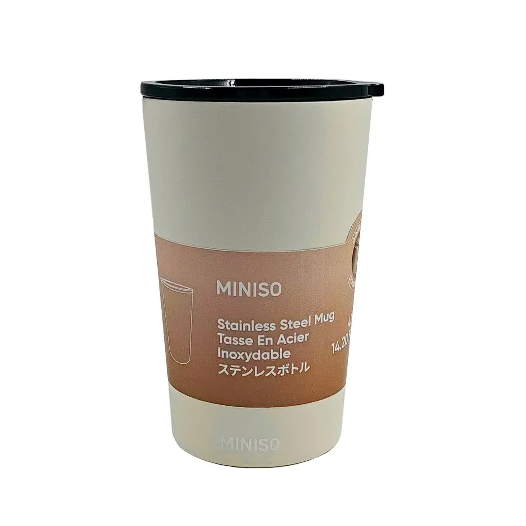 Coffee Series Double-Wall Steel Tumbler 420Ml(White) 1