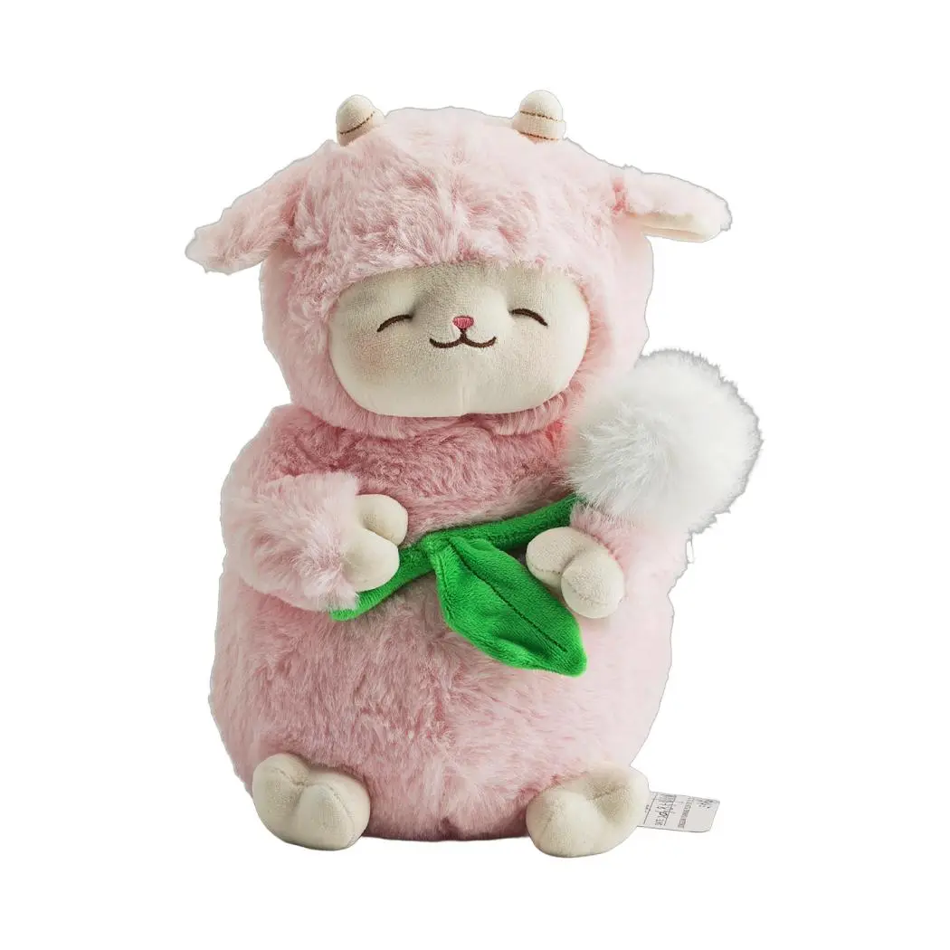 Lamb Baa Collection 11In. Cici Holding Flower Plush Toy(Pink, Holding Dandelion) 1
