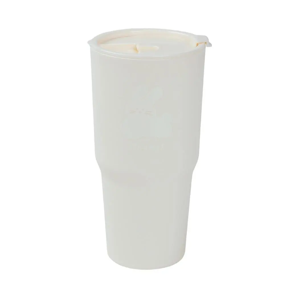 Animal Series Flip Top Plastic Tumbler 800Ml(Beige) 1