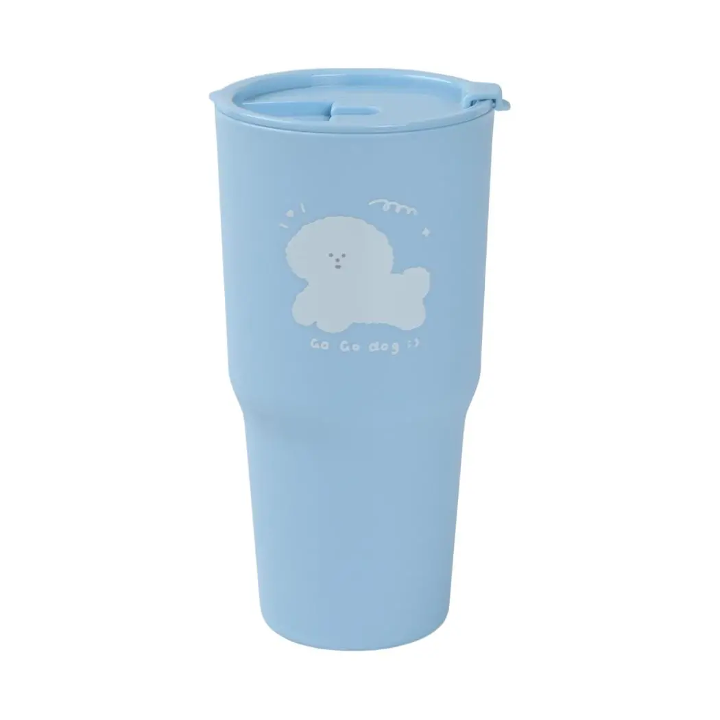 Animal Series Flip Top Plastic Tumbler 800Ml(Blue) 1