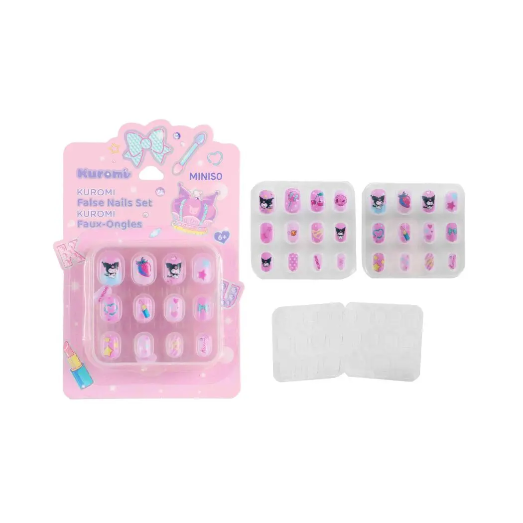Kuromi False Nails With Jelly Adhesive Tabs (Pink) 1