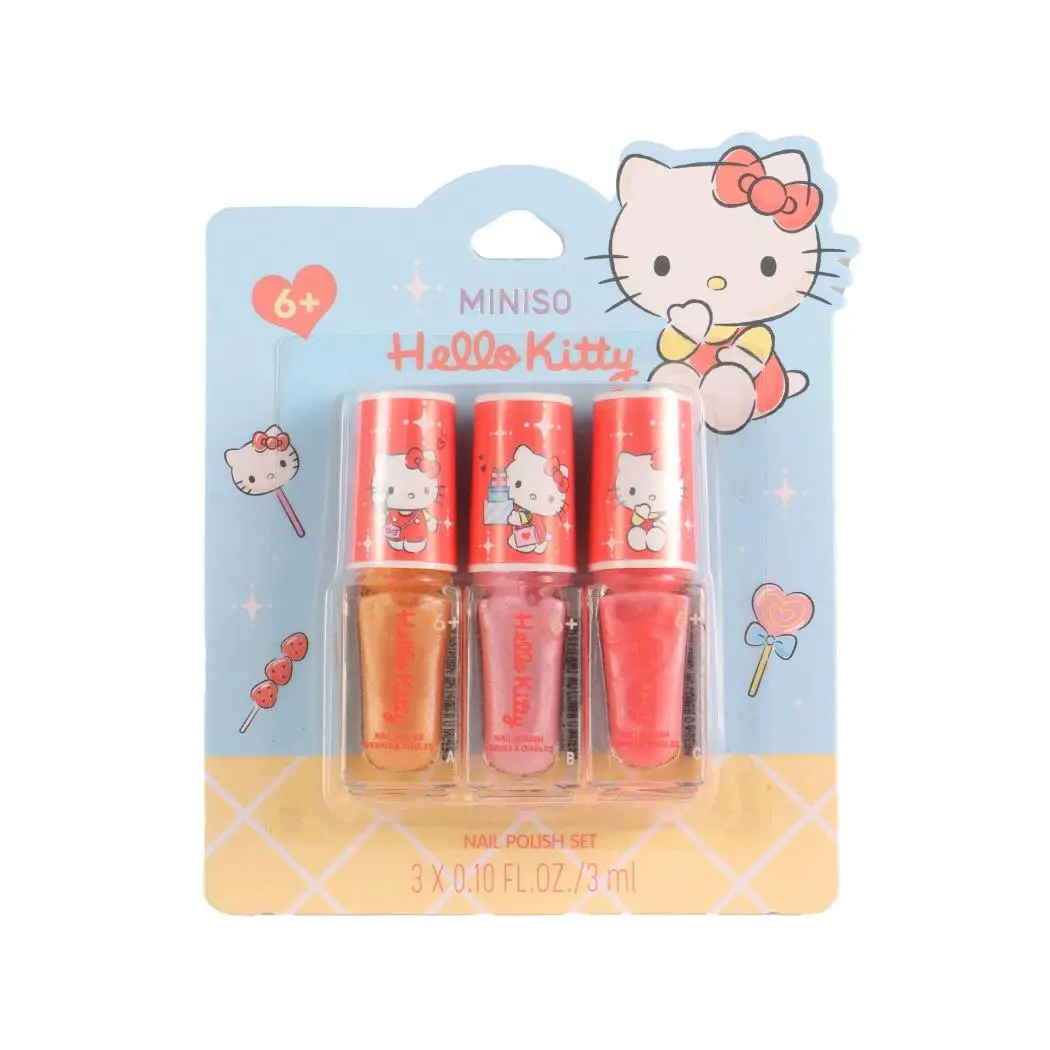 Hello Kitty Glossy Nail Polishes (3 Pcs) 1