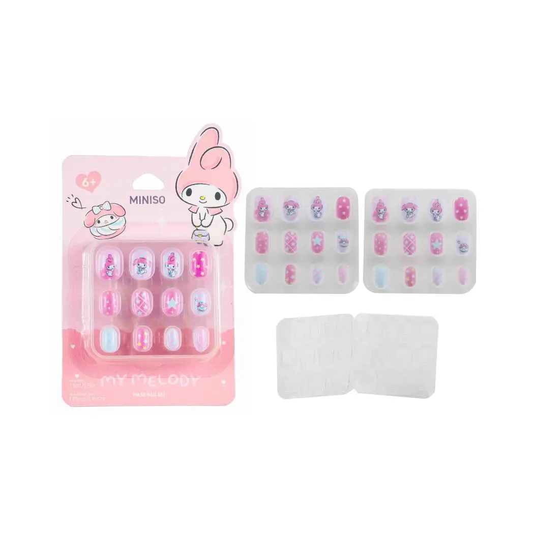My Melody Blue False Nails With Jelly Adhesive Tabs 1