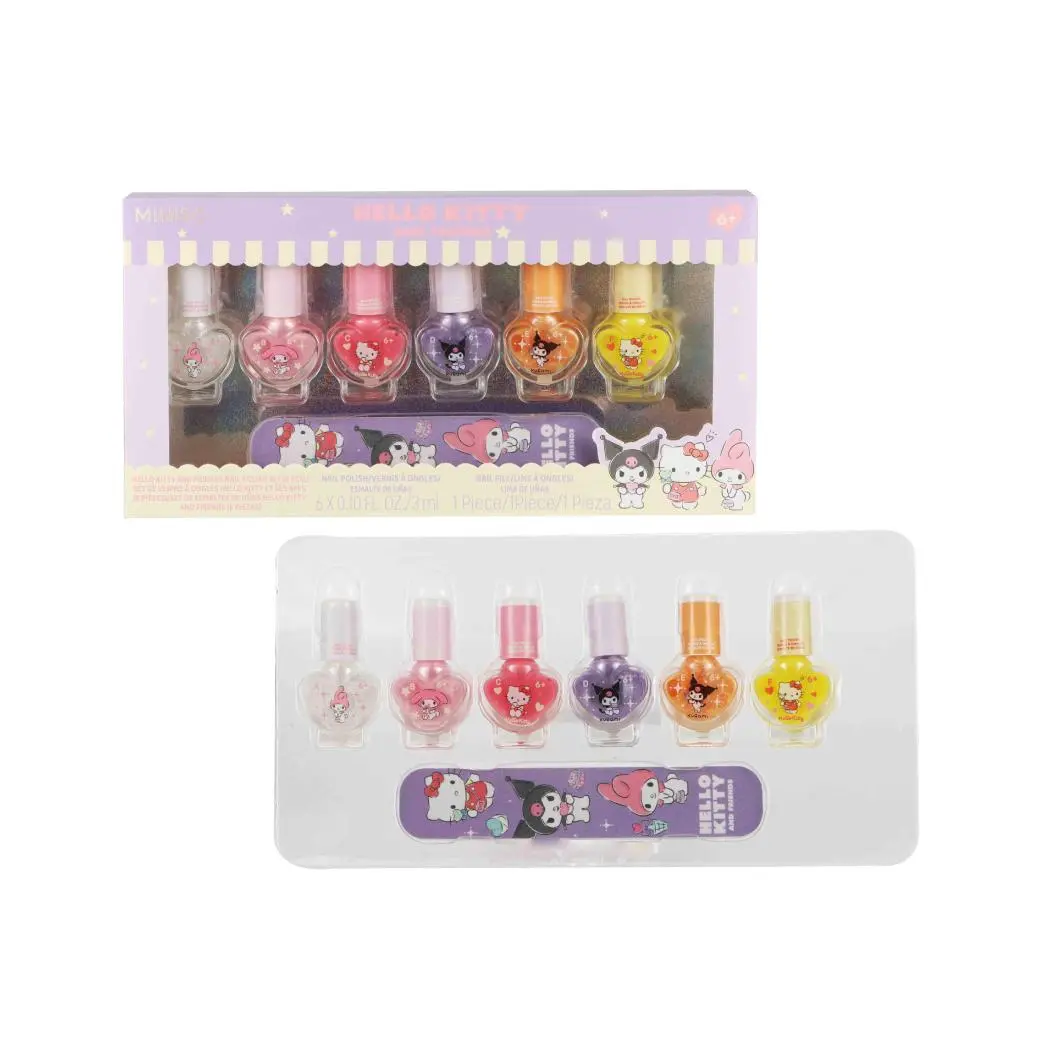 Hello Kitty And Friends Glossy Nail Polishes (6 Pcs) 1