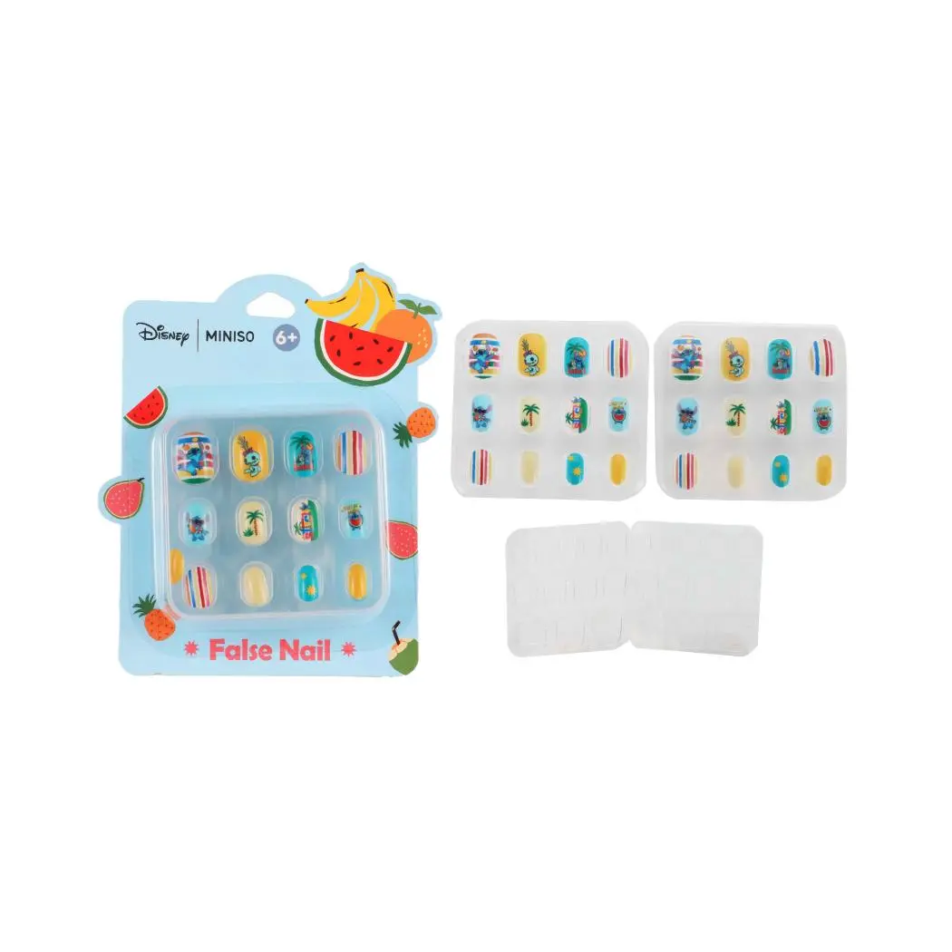 Disney Lilo & Stitch Collection Cute False Nails With Jelly Adhesive Tabs (Multi-Colors) 1