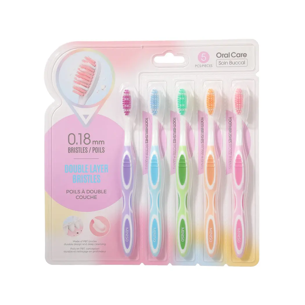 Deep Cleaning Medium Bristle Toothbrushes (5 Count) 1