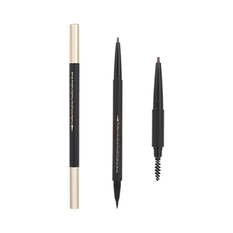3 In 1 Eyeliner +Eyebrow Pencil +Eyebrow Brush (Brown) 1