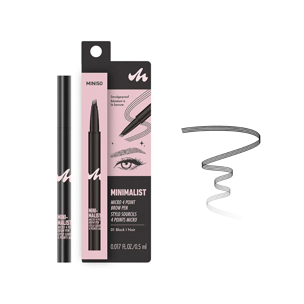 Minimalist Micro 4 Point Brow Pen(01 Black) 1