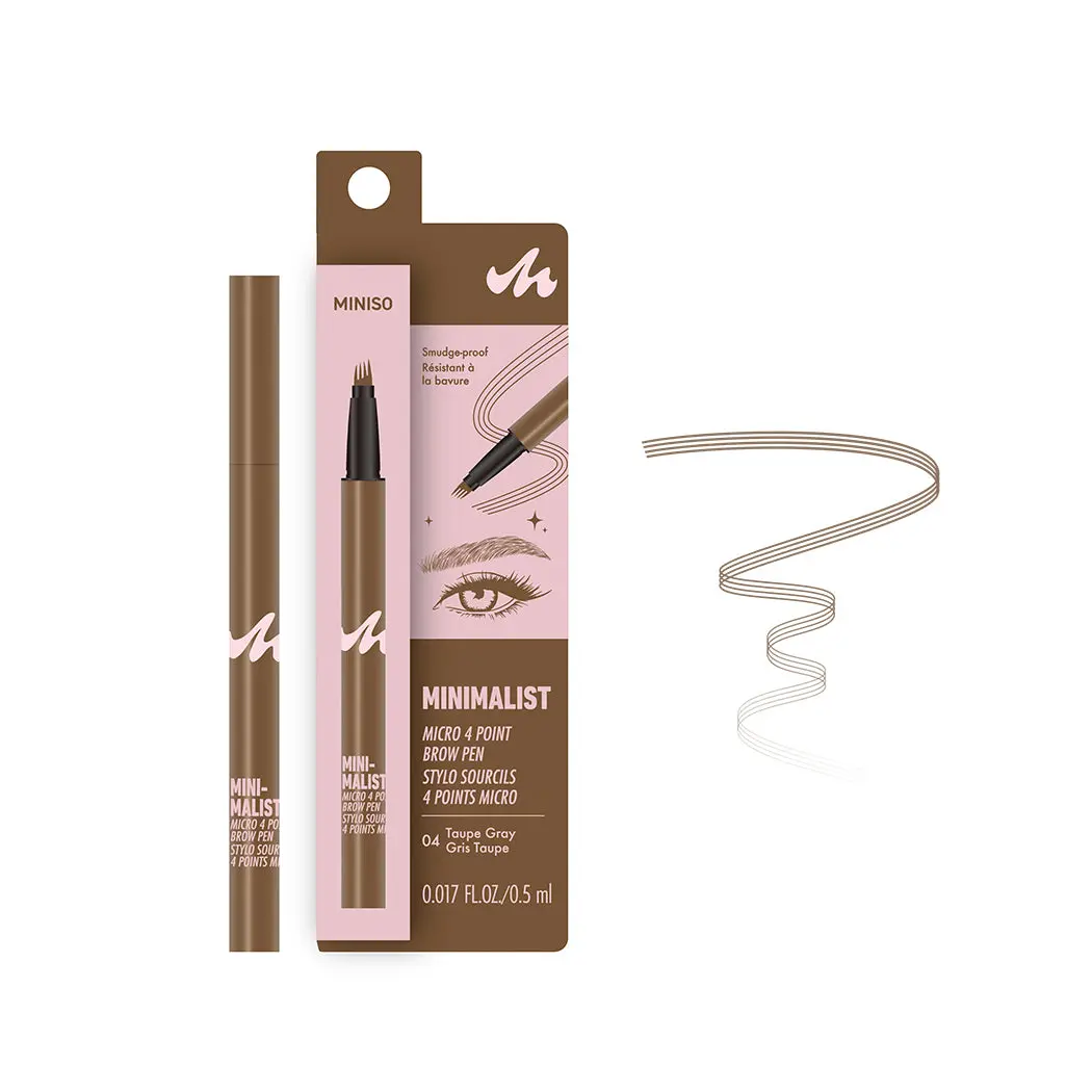 Minimalist Micro 4 Point Brow Pen (04 Taupe Gray) 1