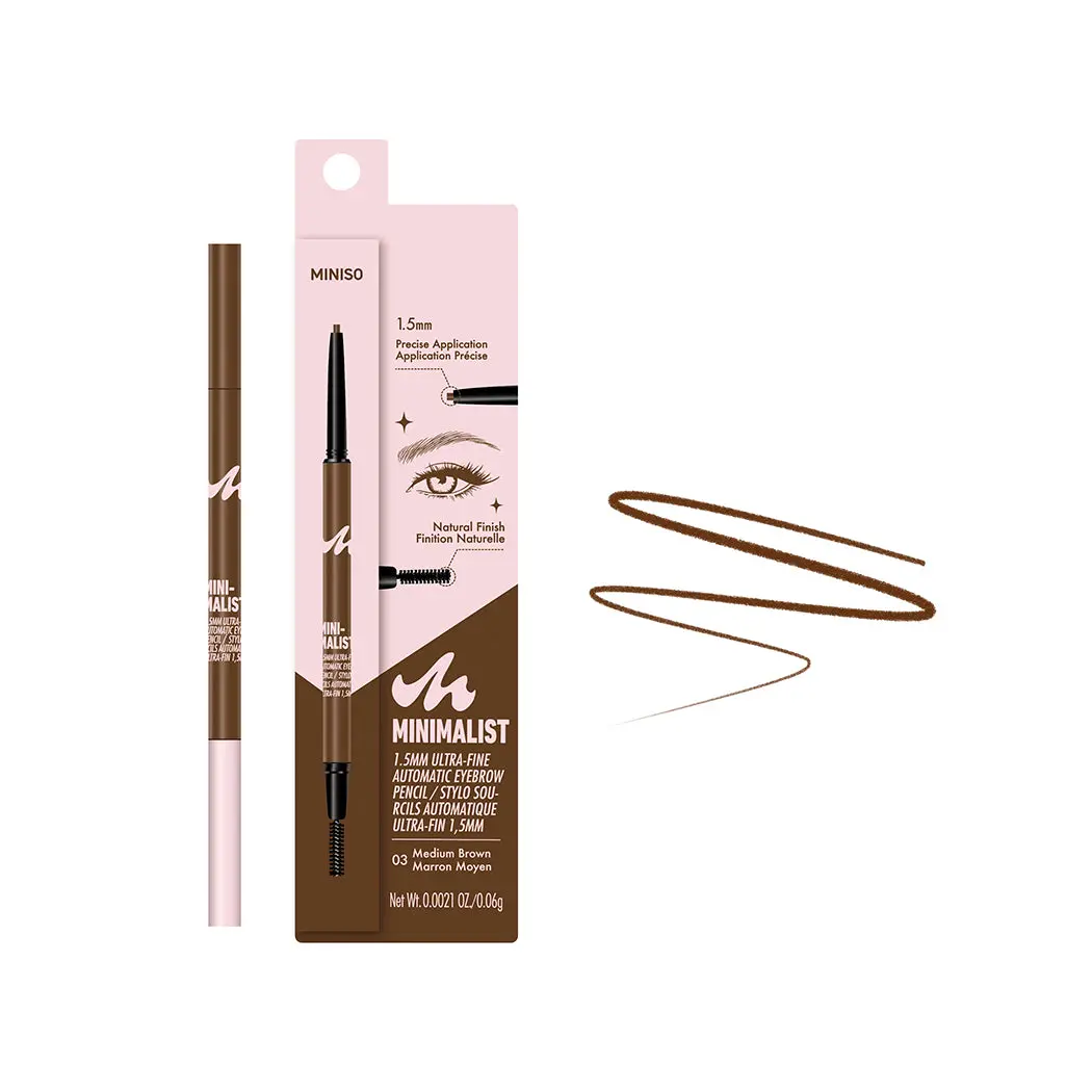 Minimalist 1.5Mm Ultra-Fine Automatic Eyebrow Pencil (03 Medium Brown) 1