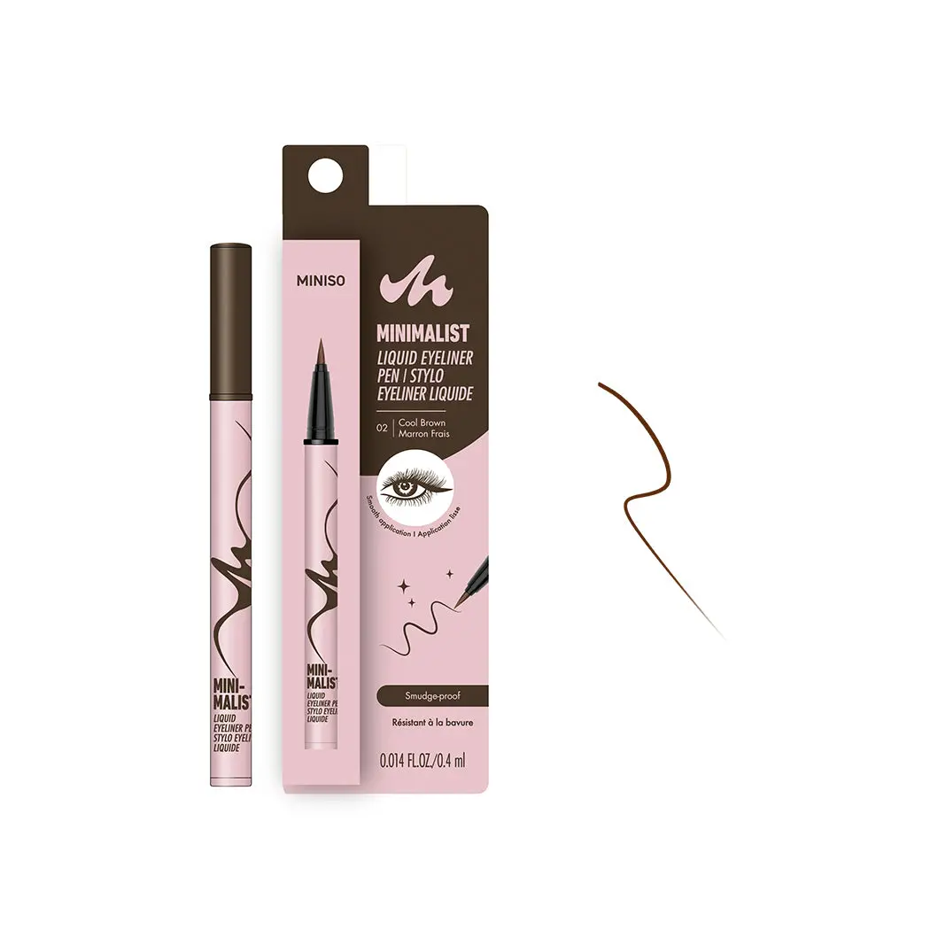 Minimalist Liquid Eyeliner Pen(02 Cool Brown) 1