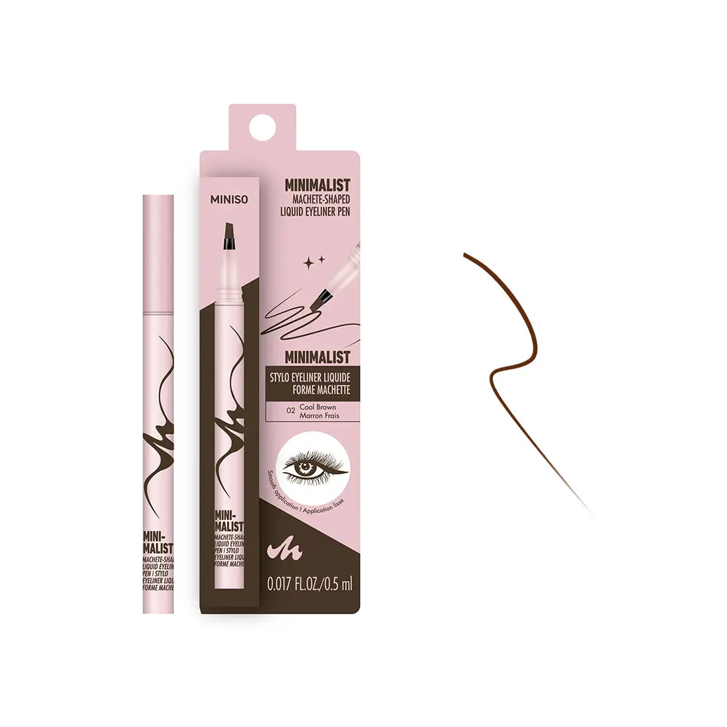 Minimalist Machete-Shaped Liquid Eyeliner Pen(02 Cool Brown) 1