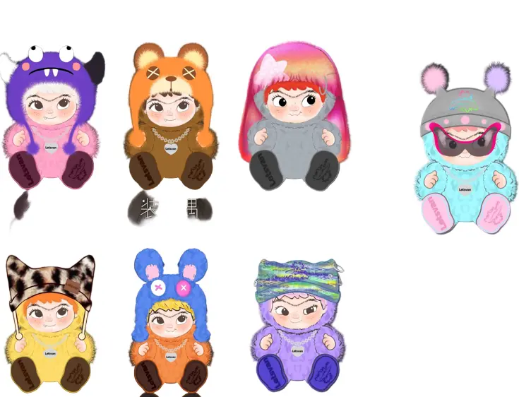 Fuzzy Trendy Fun Party Series 1