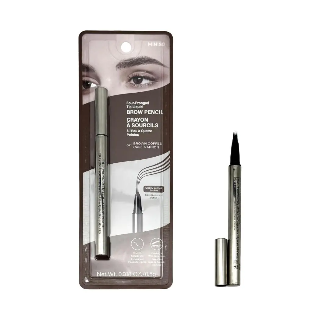 Four-Pronged Tip Liquid Brow Pencil (02 Brown) 1
