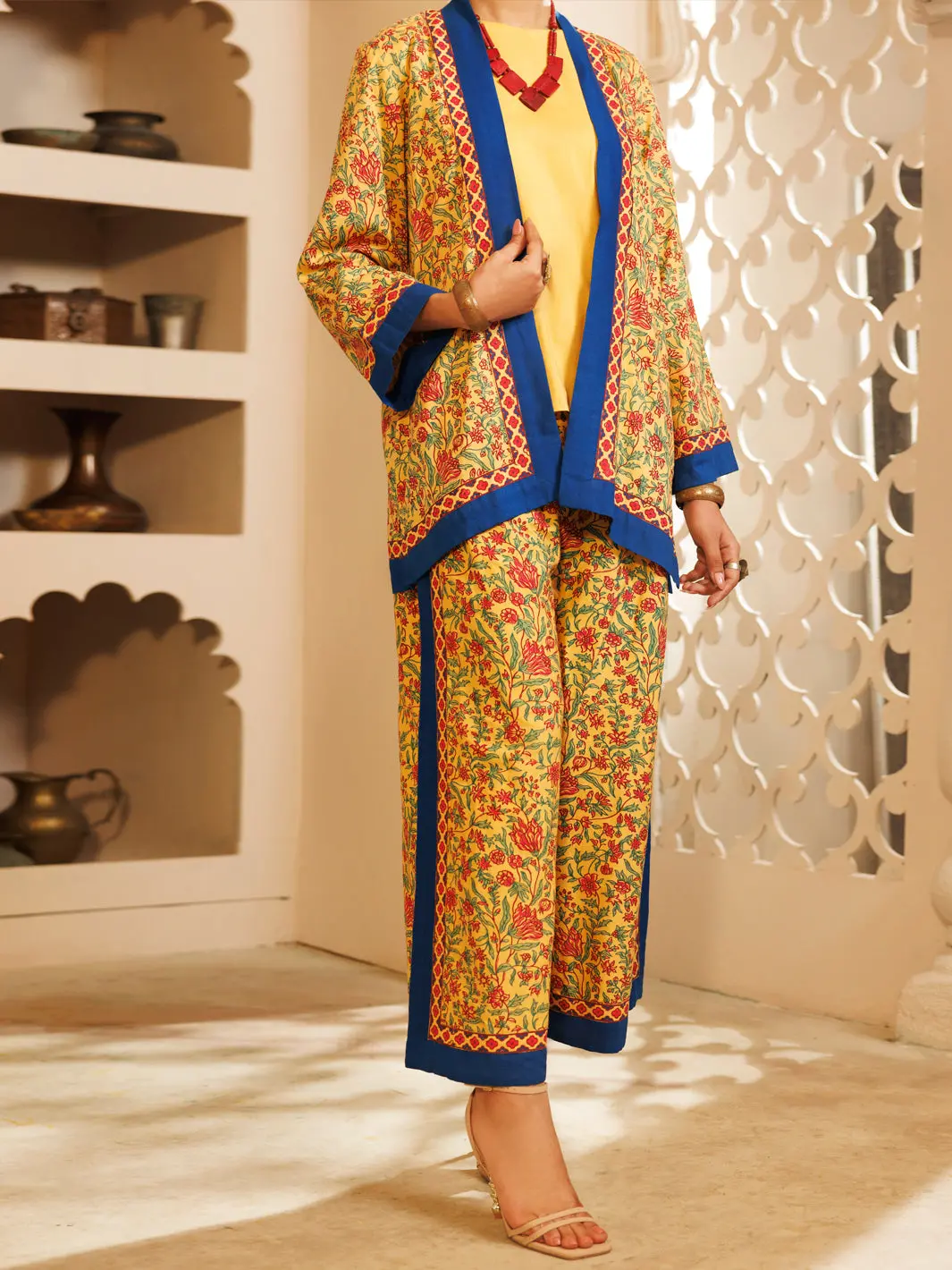 Yellow Cambric 2Pc Stitched - Awp-2Ps-Lks-702 1