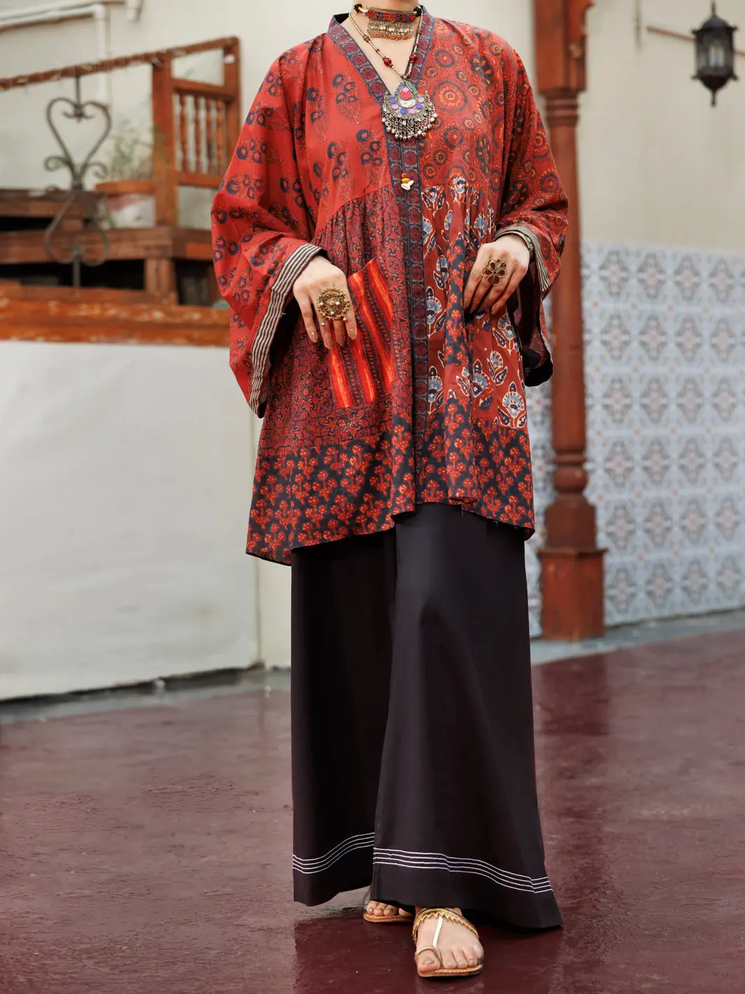 Maroon Cambric Kurti - Awp-Lk-714 1