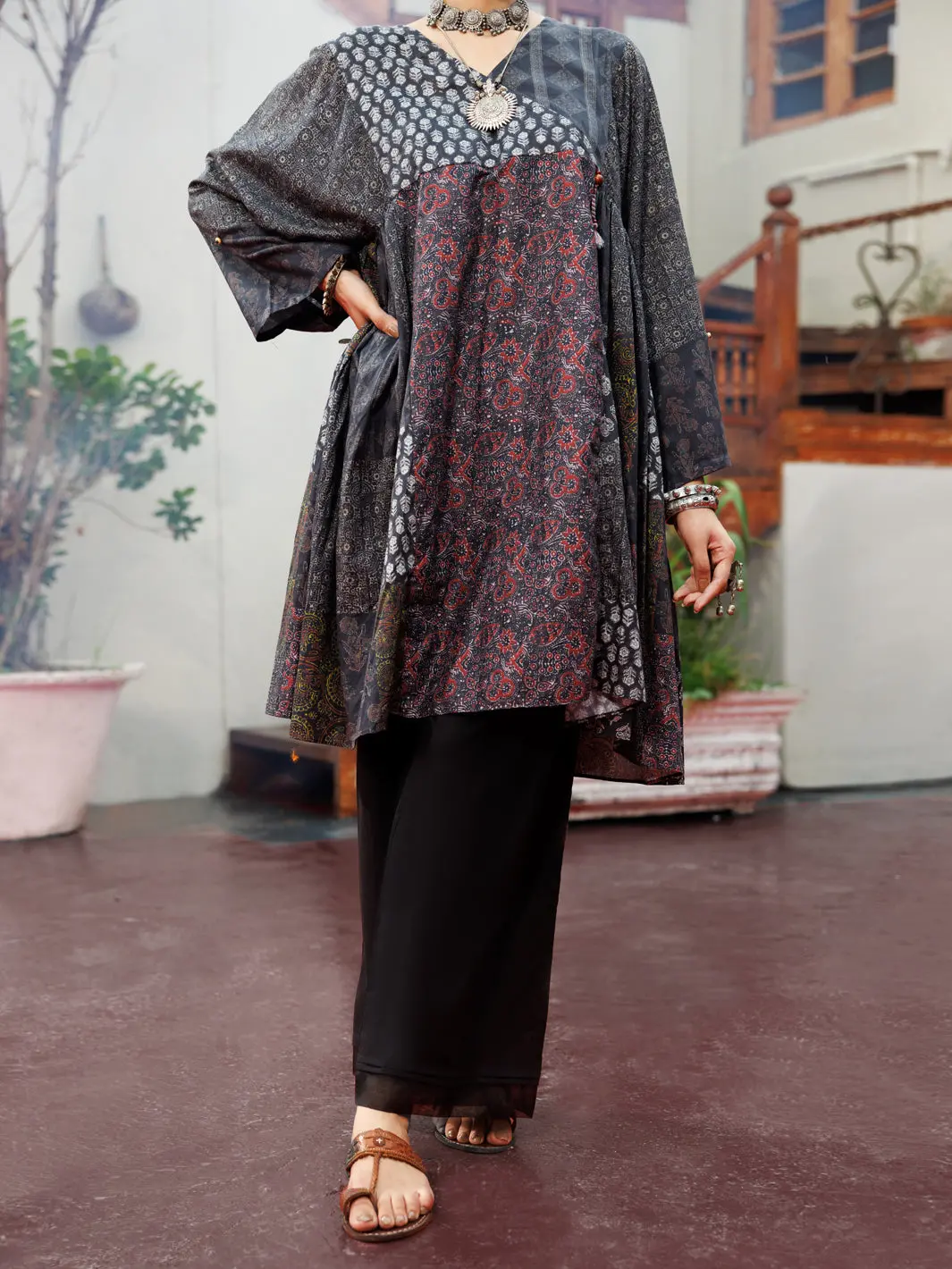 Black Cambric Tunic - Awp-Lk-716 1