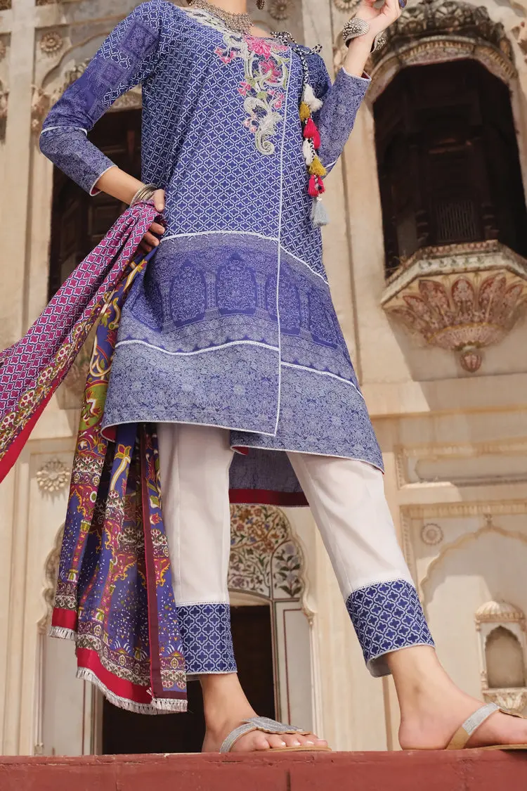 Blue Lawn 3Pc Unstitched - Alp-721 1