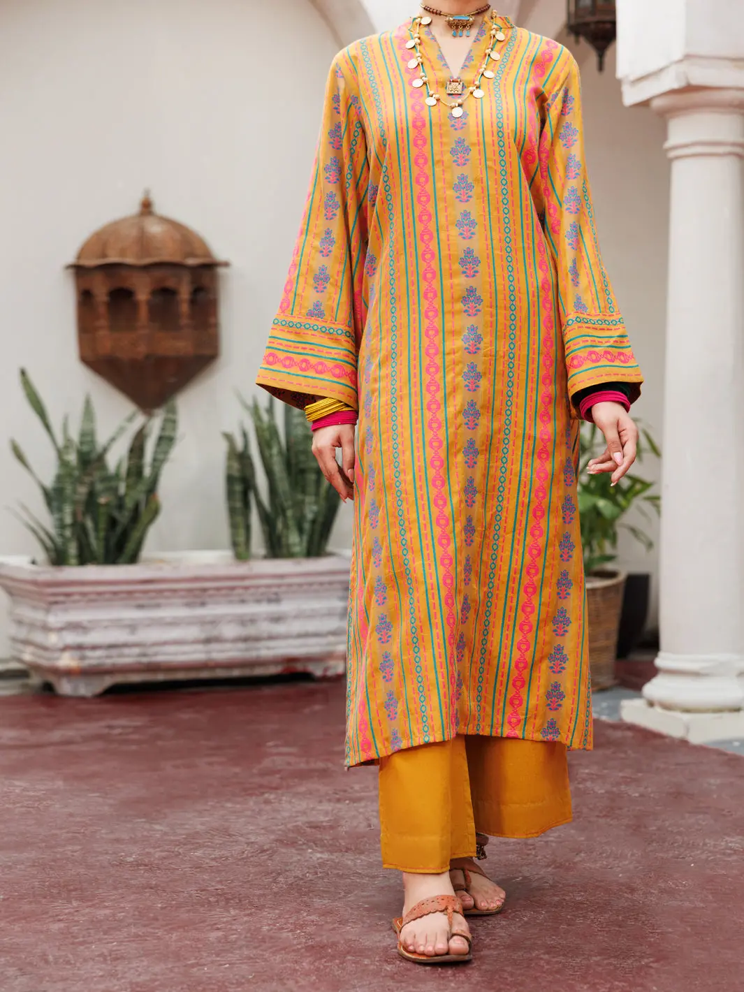Mustard Yarn Dyed Tunic - Awp-Lk-722 1