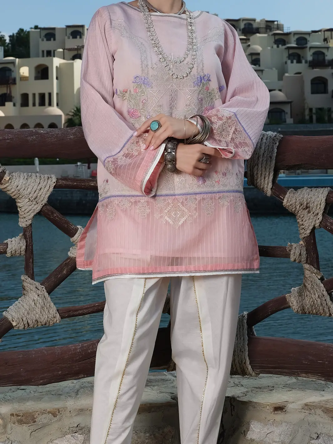 Pink Lawn Tunic - Al-Lk-736 1
