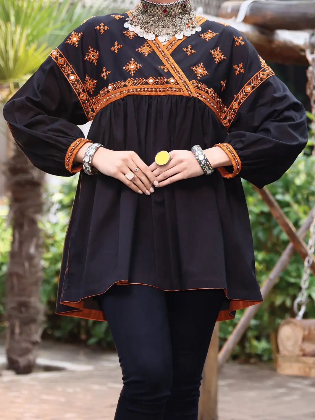 Black Lawn Tunic - Al-Lk-772 1